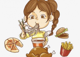 暴饮暴食的图片